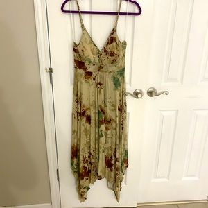 Earthy Green Relaxed Fit Maxi Dress